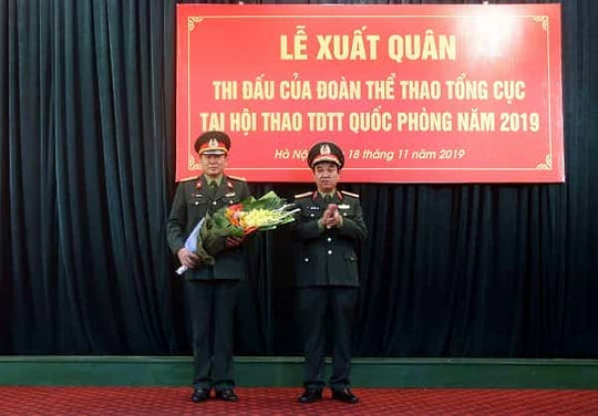  Đoàn thể thao Tổng cục Công nghiệp quốc phòng xuất quân thi đấu tại Hội thao Thể dục thể thao quốc phòng năm 2019 