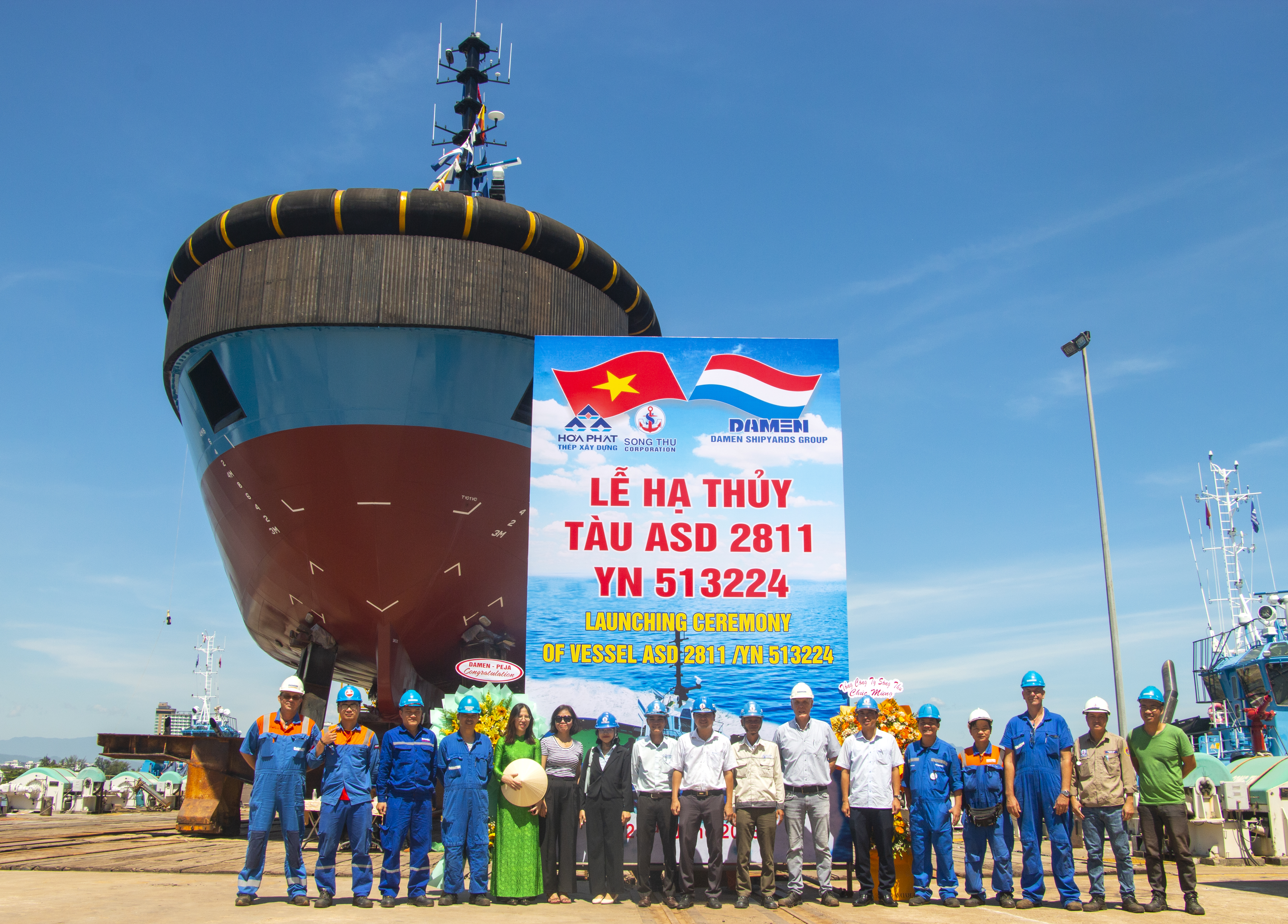 Tổng công ty Sông Thu hạ thủy tàu kéo cảng hiện đại