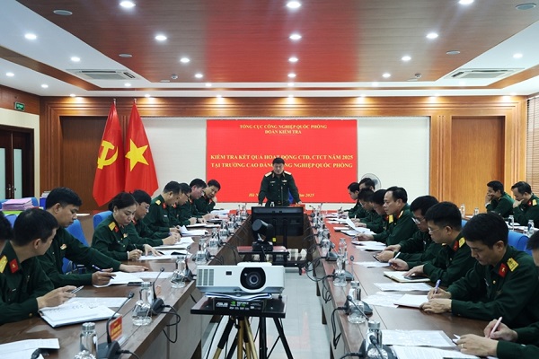 Trường Cao đẳng Công nghiệp Quốc phòng thực hiện toàn diện hoạt động công tác Đảng, công tác chính trị