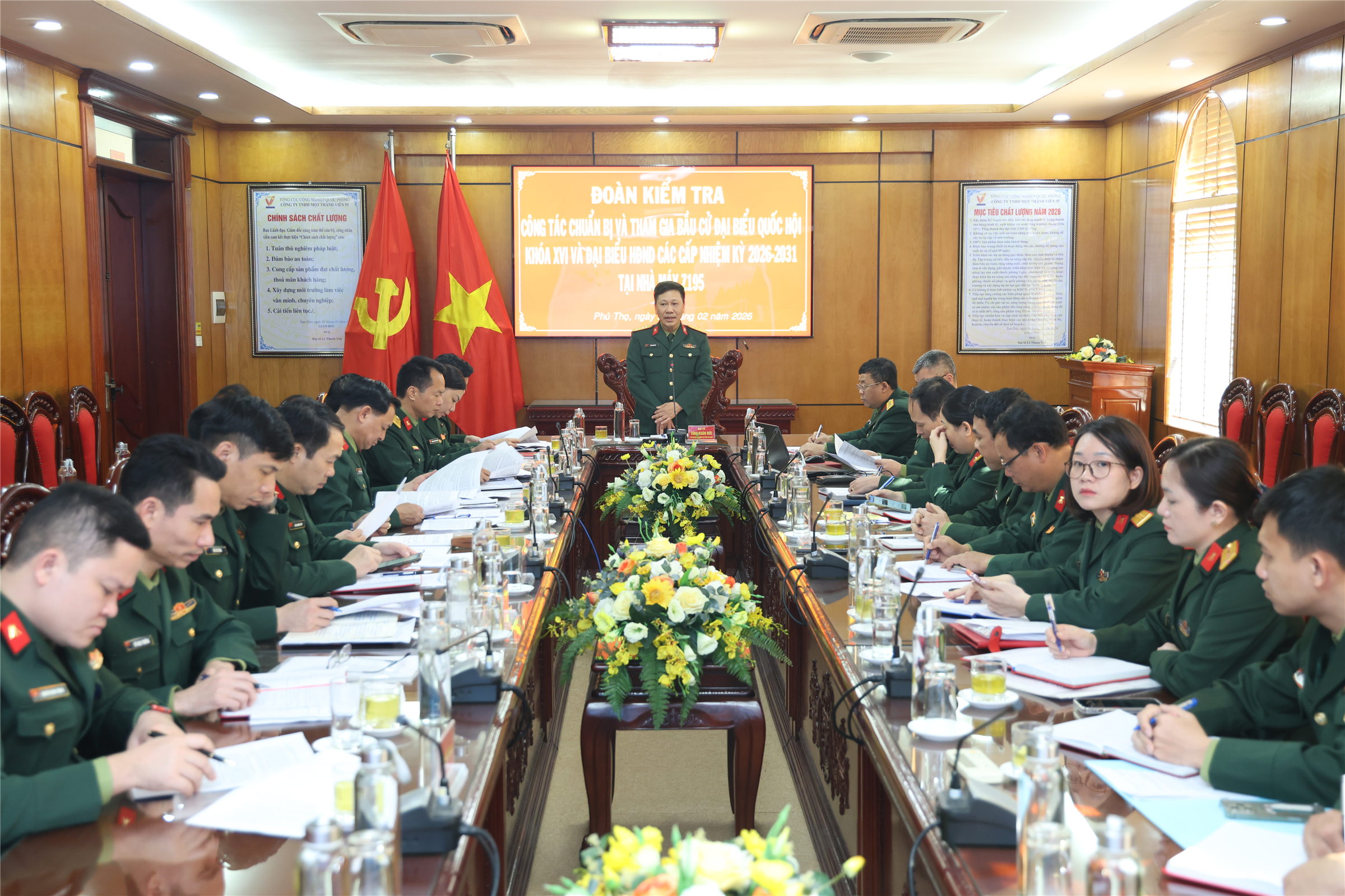 Tổng cục Công nghiệp quốc phòng kiểm tra công tác chuẩn bị bầu cử đại biểu Quốc hội khóa XVI