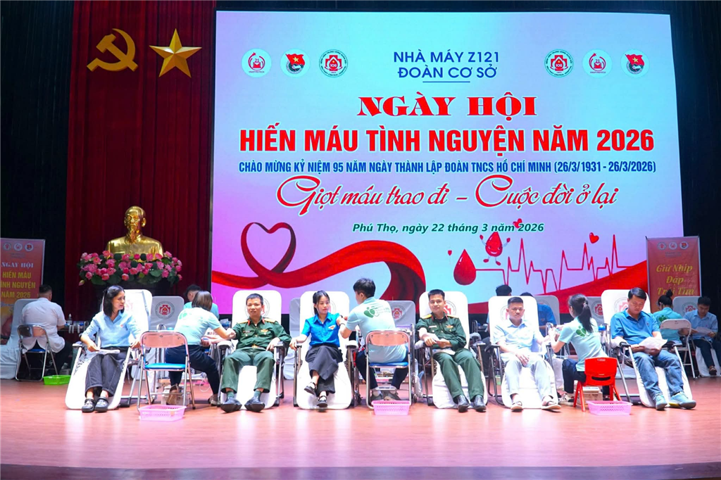 Nhà máy Z121 tổ chức Ngày hội hiến máu tình nguyện