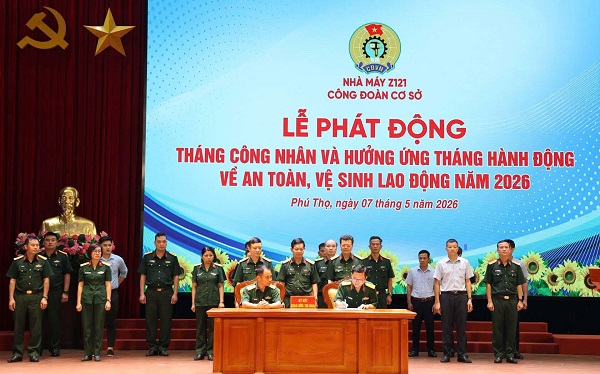 Nhà máy Z121 phát động Tháng công nhân năm 2026