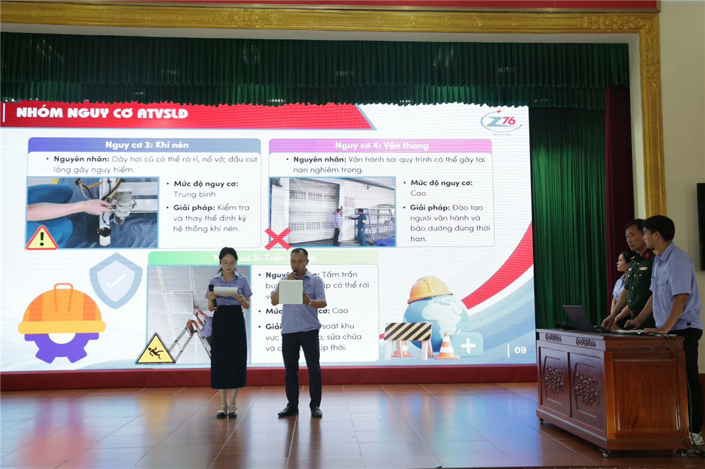 Nhà máy Z176 thực hiện hiệu quả công tác an toàn lao động, phòng chống cháy nổ