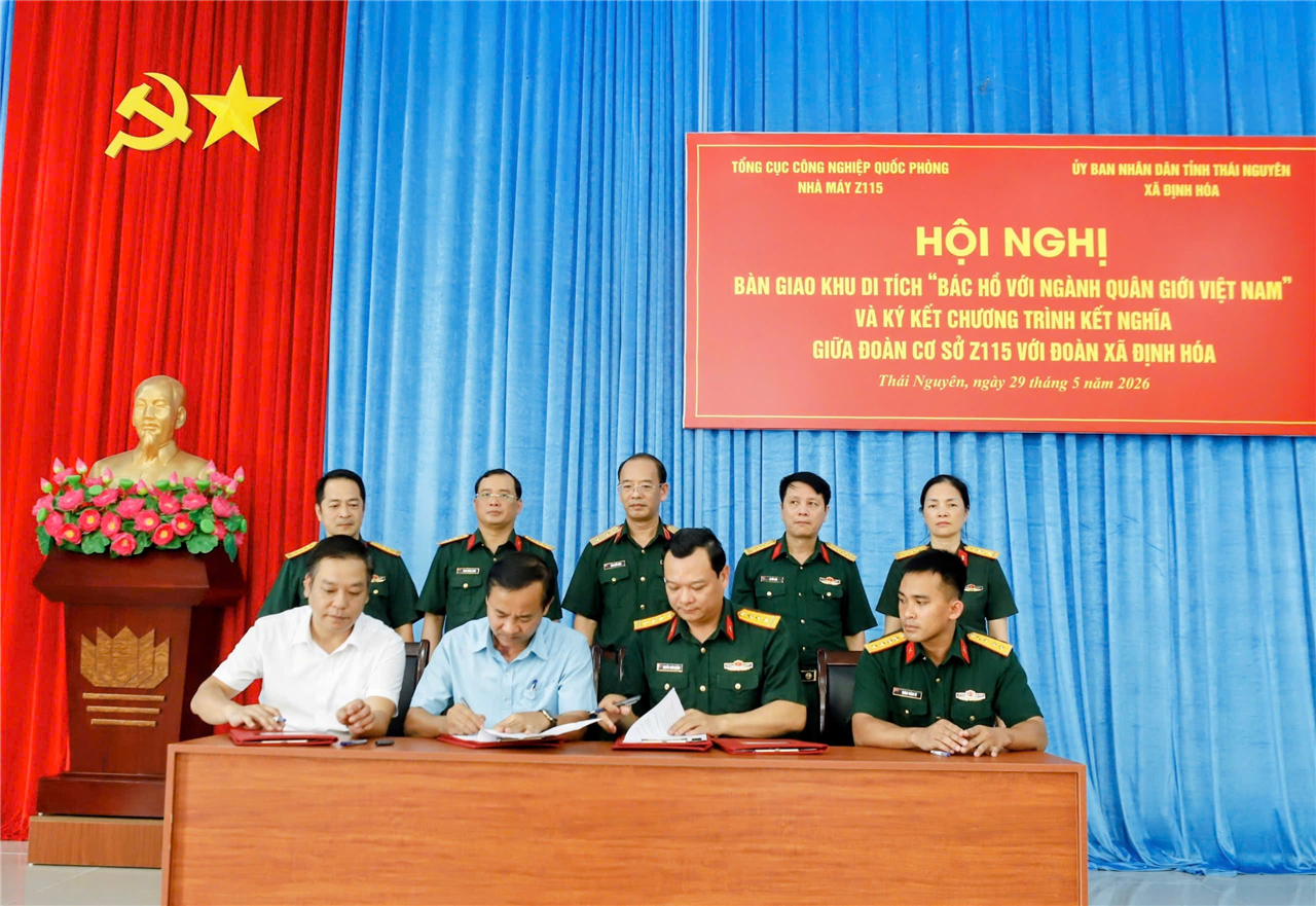 Tổng cục Công nghiệp quốc phòng bàn giao Khu di tích “Bác Hồ với ngành Quân giới Việt Nam”