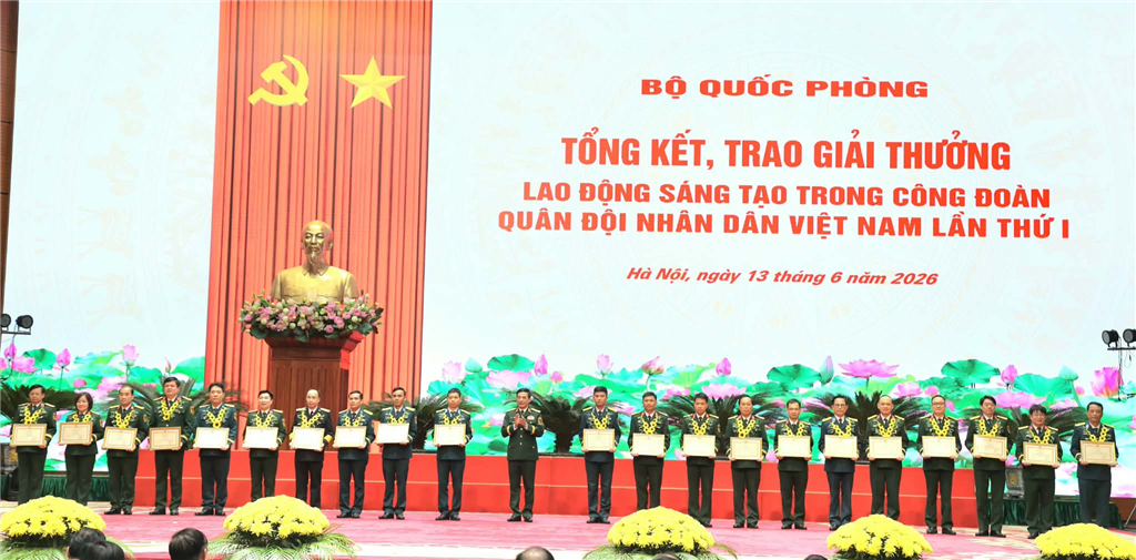 Tổng cục Công nghiệp quốc phòng có 49 công trình đạt Giải thưởng Lao động sáng tạo trong Công đoàn Quân đội lần thứ nhất