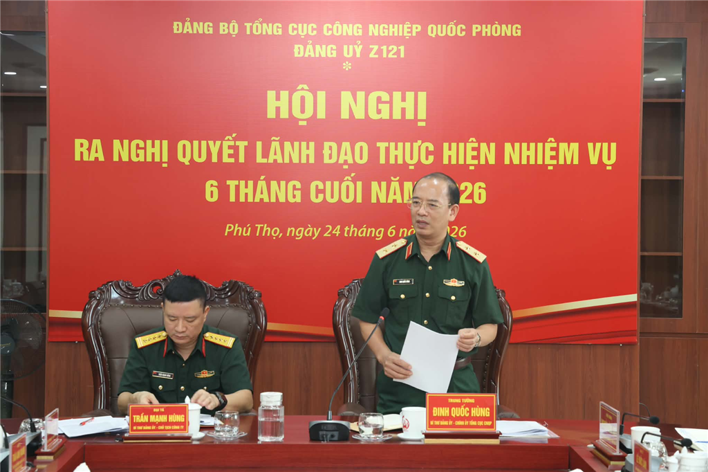 Đảng ủy Z121 cần tập trung lãnh đạo hoàn thành tốt nhiệm vụ chính trị trọng tâm