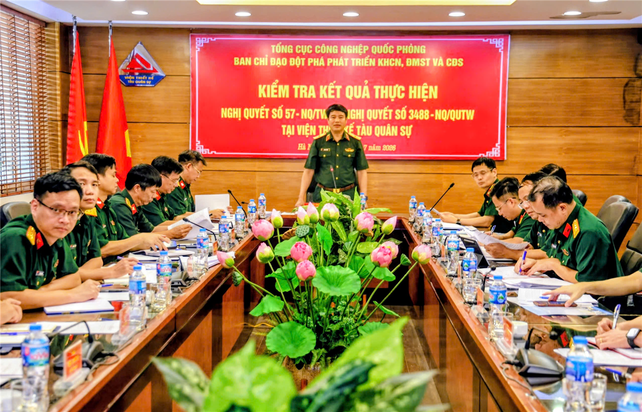 Viện Thiết kế tàu quân sự: Đẩy mạnh đột phá khoa học, công nghệ, làm chủ thiết kế trang bị hiện đại