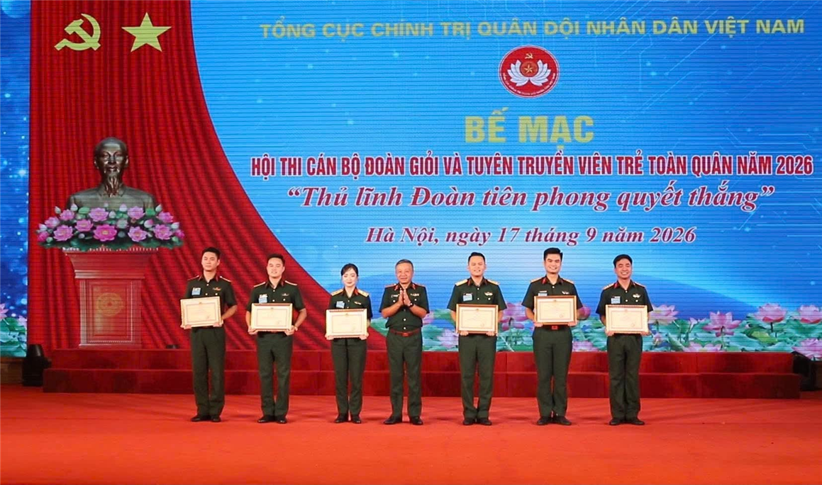 Tuổi trẻ Tổng cục Công nghiệp quốc phòng đạt kết quả cao tại Hội thi cán bộ Đoàn giỏi và tuyên truyền viên trẻ toàn quân năm 2026