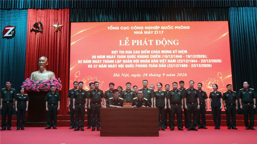 Nhà máy Z117 phát động 80 ngày thi đua Quyết thắng