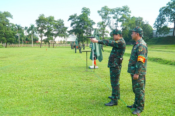Cơ quan Tổng cục Công nghiệp quốc phòng tổ chức huấn luyện, kiểm tra bắn súng ngắn K54 năm 2026