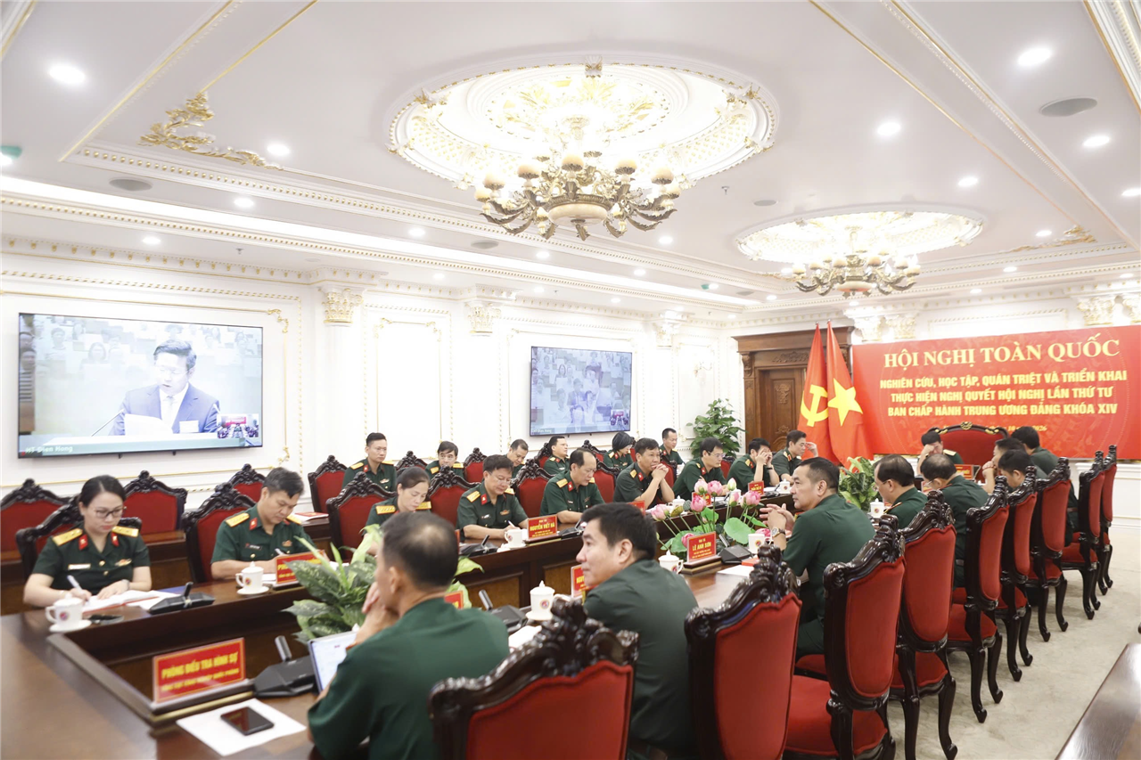Tổng cục Công nghiệp quốc phòng tham gia học tập Nghị quyết Hội nghị Trung ương 4 khóa XIV