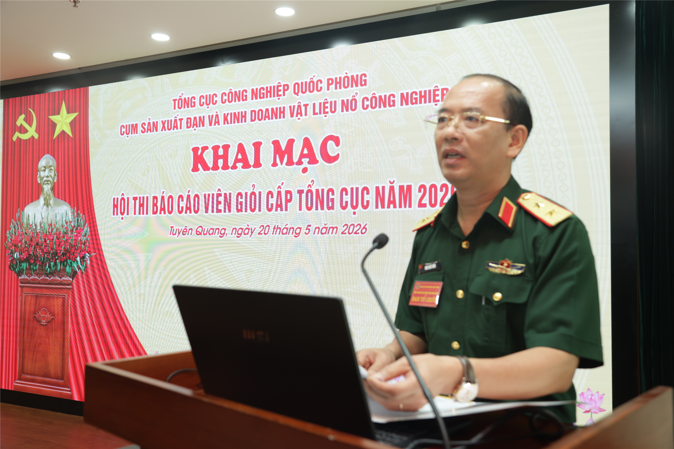 Khai mạc Hội thi báo cáo viên giỏi cấp Tổng cục Công nghiệp quốc phòng năm 2026